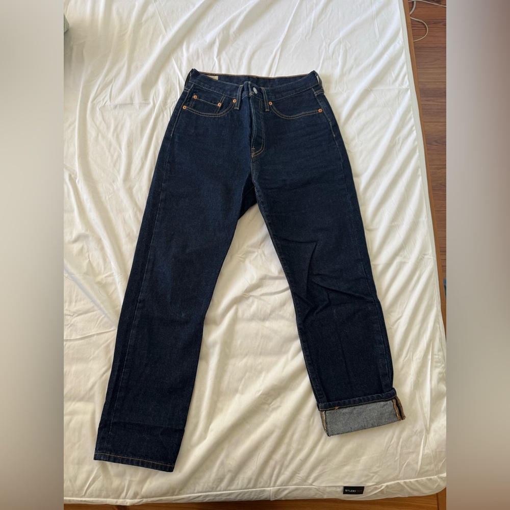 Levi's 501s Women's Dark Blue Straight Leg Jeans